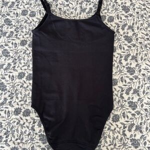 Shapermint Essentials All Day Every Day Scoop Neck Bodysuit Size S/P BLACK